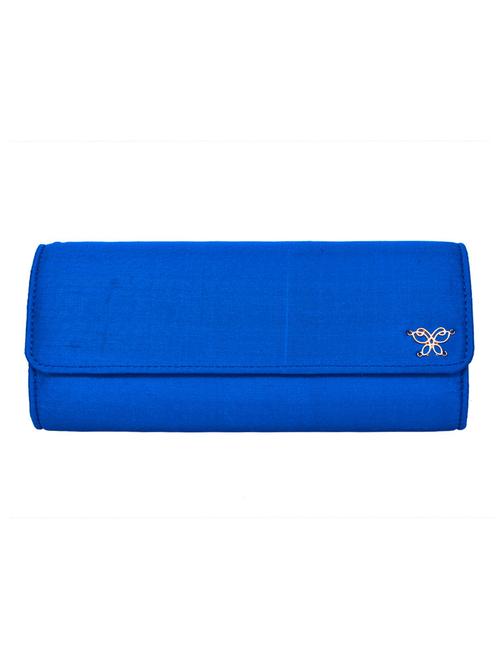 blue silk clutch - 12308185 - Very Small Image - 1