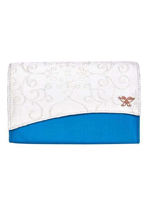 multi embroidered silk clutch - 12308190 - Very Small Image - 1