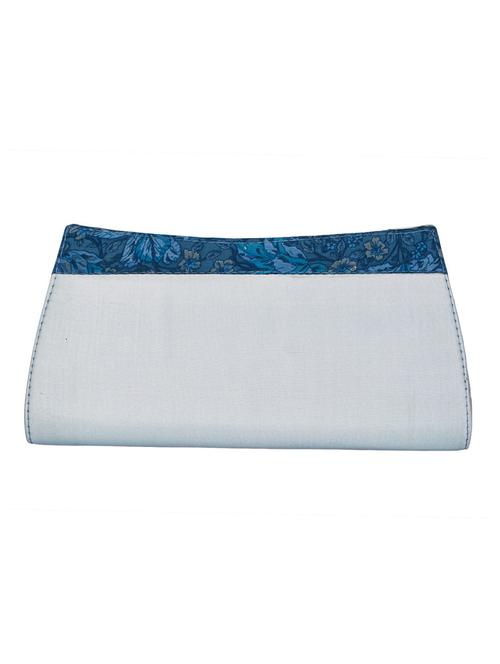 grey silk clutch - 12308207 - Very Small Image - 1