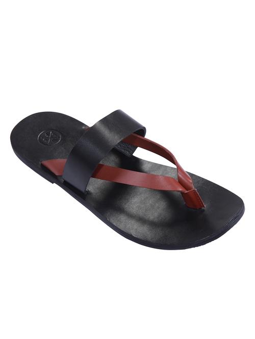 tan leather slip on slippers - 12311813 - Very Small Image - 1