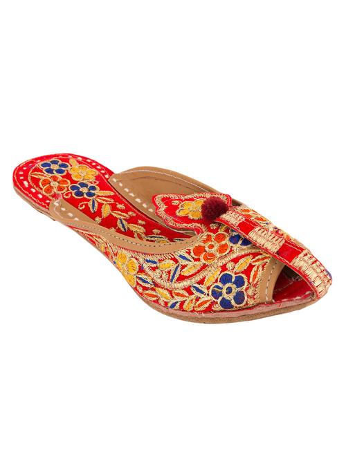multi colored embroidered juti - 12314905 - Very Small Image - 1