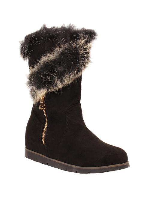 black calf suede boot - 12316625 - Very Small Image - 1