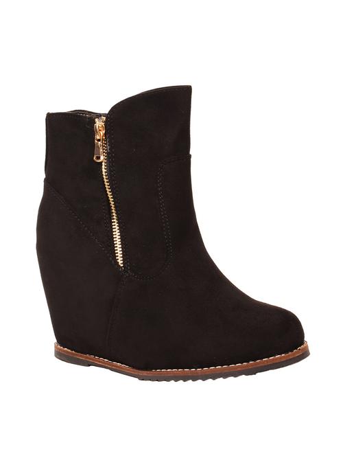 black ankle suede boot - 12317180 - Very Small Image - 1
