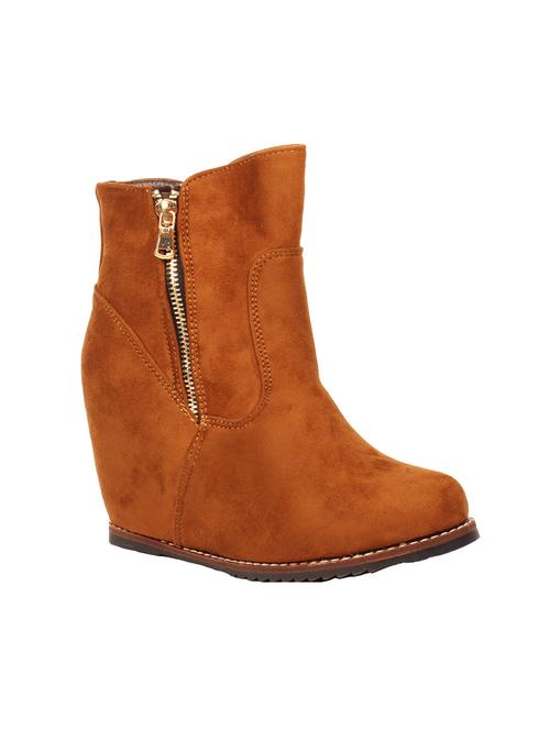 tan ankle suede boot - 12317181 - Very Small Image - 1