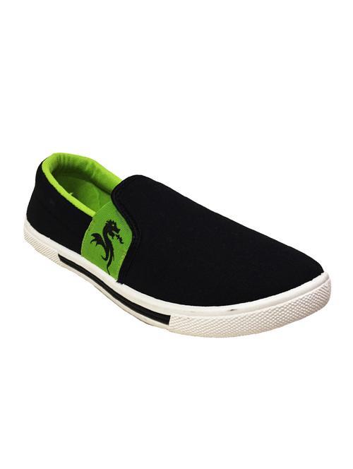 black canvas slip on espadrilles - 12323070 - Very Small Image - 1