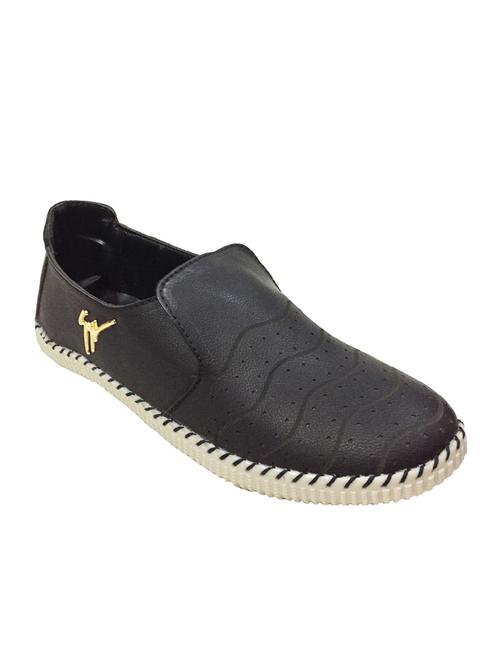 black leatherette casual slipon - 12323074 - Very Small Image - 1