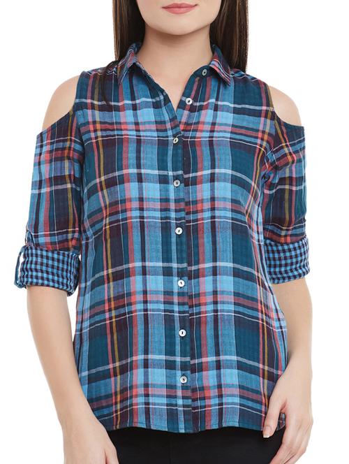 multi colored cotton regular shirt - 12323763 - Very Small Image - 1