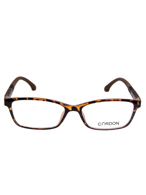 cardon tortoise brown rectangular full rim eyeframe - 12324139 - Very Small Image - 1