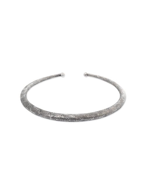 white silver plated collar necklace - 12324185 - Very Small Image - 1