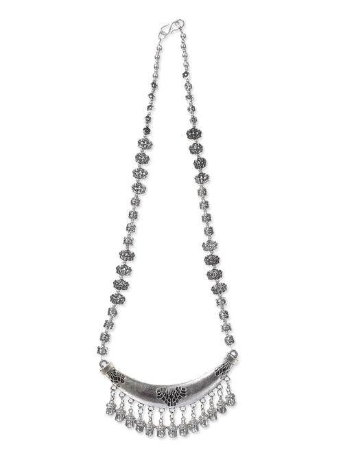 silver plated long necklace - 12324188 - Very Small Image - 1