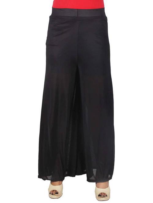 black polyester palazzos - 12326868 - Very Small Image - 1