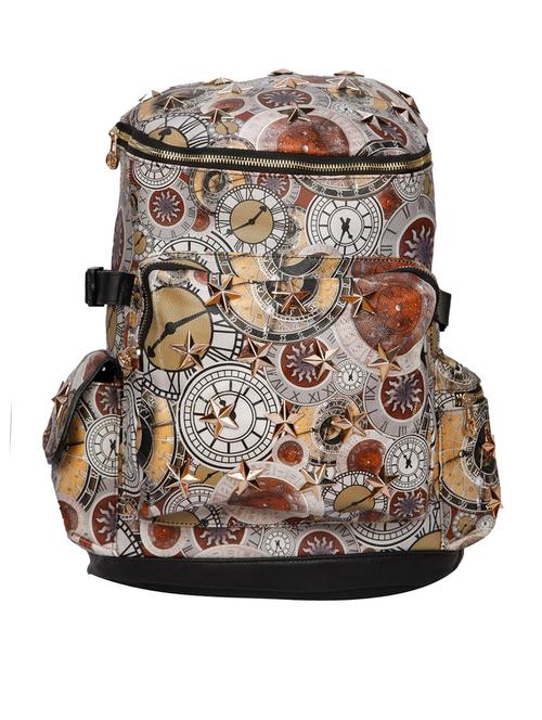 multi colored printed leatherette backpack - 12330080 - Very Small Image - 1