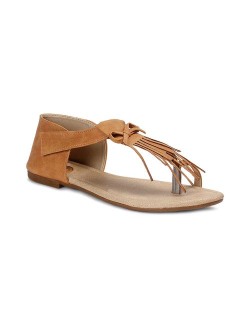 brown leatherette sandal - 12331673 - Very Small Image - 1