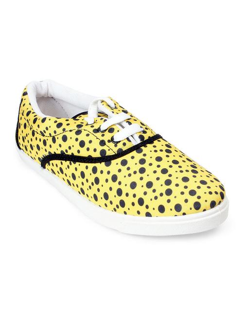 yellow leatherette sneaker - 12331759 - Very Small Image - 1