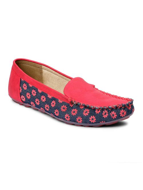 red faux leather loafer - 12331783 - Very Small Image - 1