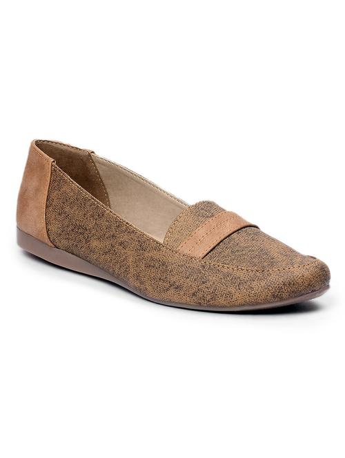 brown faux leather ballerina - 12331785 - Very Small Image - 1