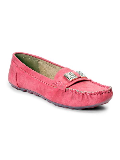 pink faux leather loafer - 12331786 - Very Small Image - 1