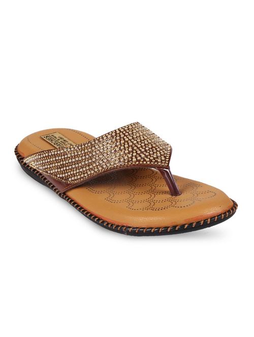 brown faux leather sandal - 12332085 - Very Small Image - 1