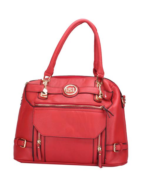 red leatherette handbag - 12333728 - Very Small Image - 1