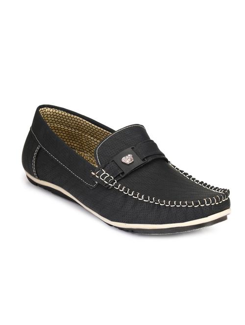 black synthetic slip on loafers - 12334338 - Very Small Image - 1