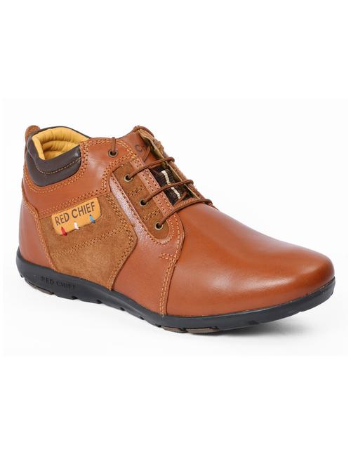 tan leather lace up boots - 12336513 - Very Small Image - 1