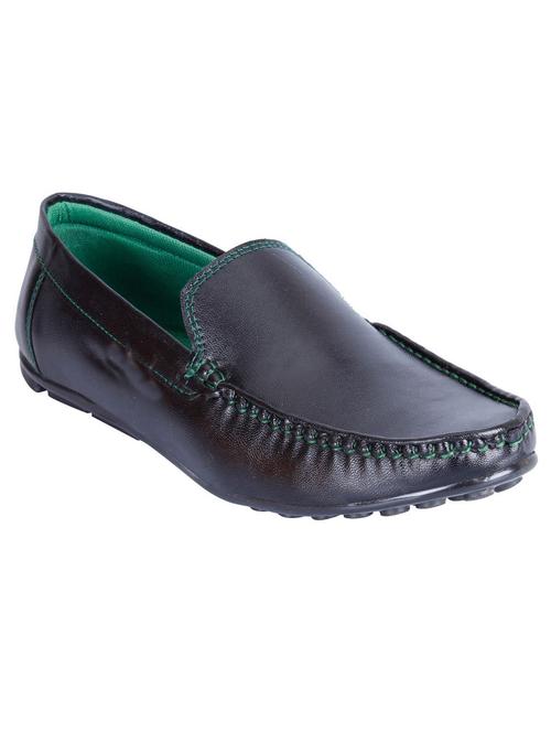 black synthetic slip on loafers - 12340118 - Very Small Image - 1