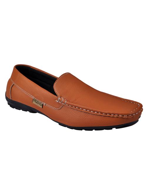 tan synthetic slip on loafers - 12340224 - Very Small Image - 1