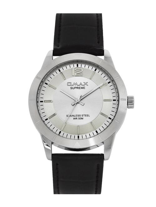 omax silver dial men's watch - ss303 - 12341457 - Very Small Image - 1