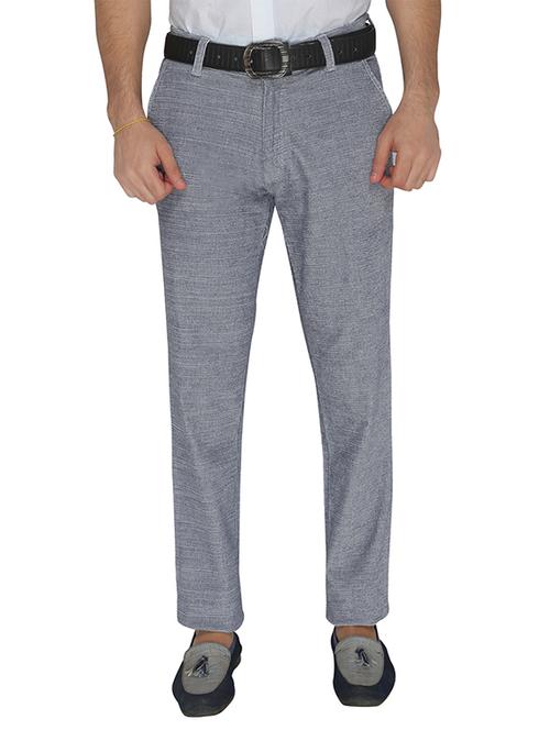 grey velvet corduroy casual trousers - 12342523 - Very Small Image - 1