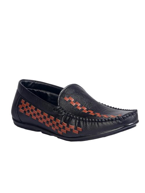 black synthetic slip on loafers - 12343420 - Very Small Image - 1