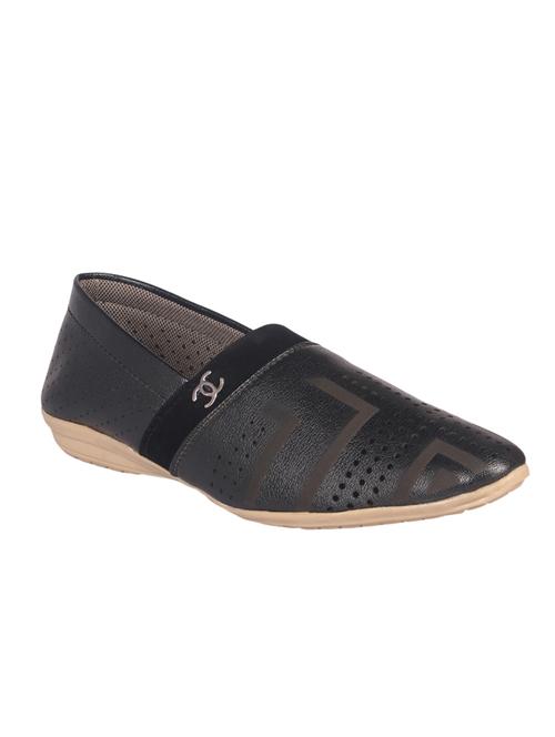 black synthetic slip on loafers - 12343429 - Very Small Image - 1