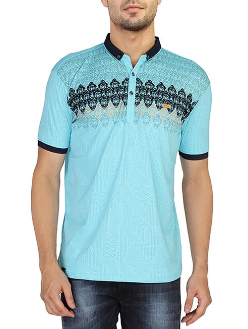 blue cotton tshirt - 12344349 - Very Small Image - 1
