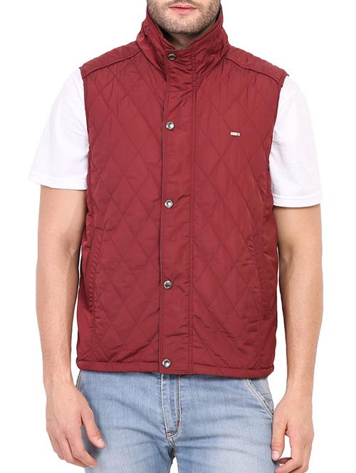 red nylon casual jacket - 12348777 - Very Small Image - 1