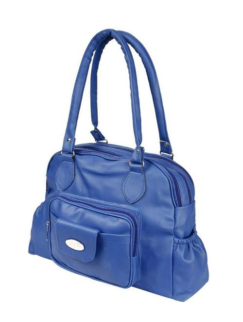 blue leatherette handbag - 12351576 - Very Small Image - 1