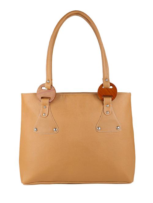 brown leatherette handbag - 12351597 - Very Small Image - 1