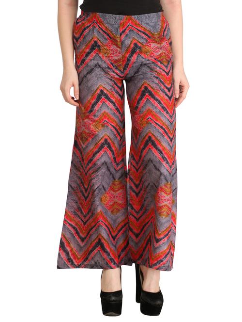 multi colored viscose palazzos - 12353668 - Very Small Image - 1