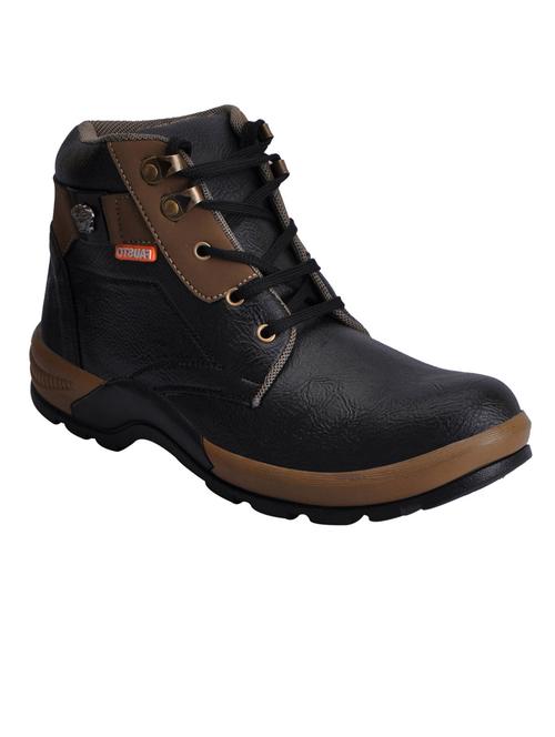 black lace up Low ankle boot - 12353702 - Very Small Image - 1