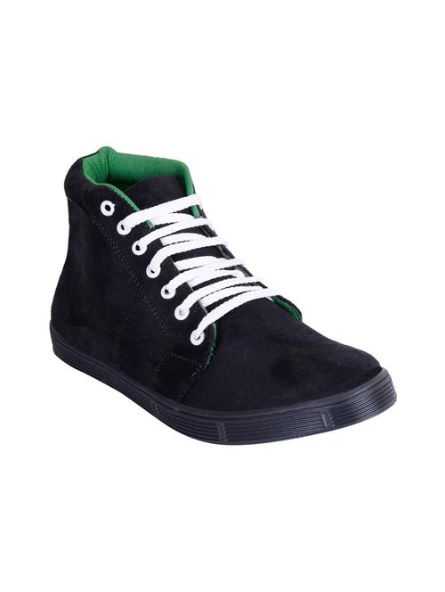 black synthetic lace up sneakers - 12353865 - Very Small Image - 1