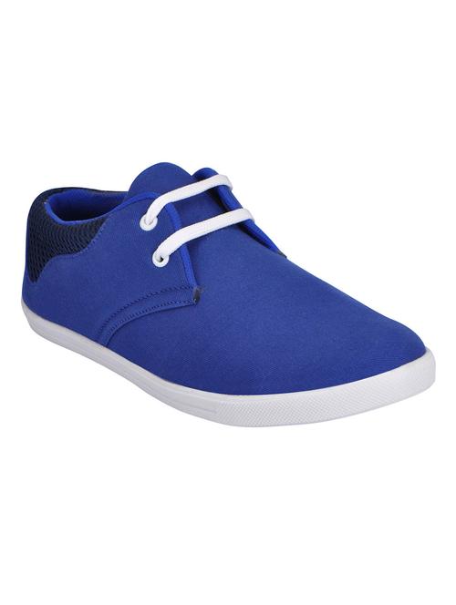 blue synthetic lace up sneakers - 12353941 - Very Small Image - 1