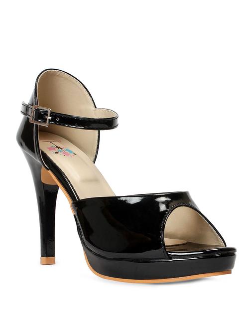 black leatherette sandal - 12356328 - Very Small Image - 1