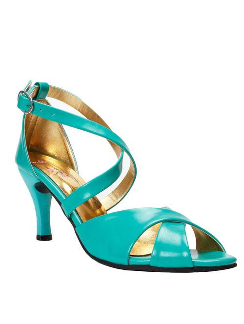 green leatherette sandal - 12356342 - Very Small Image - 1