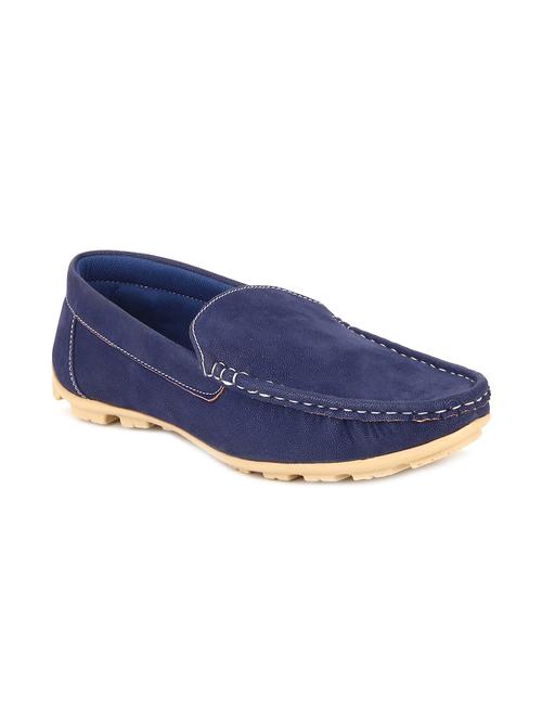 blue synthetic slip on loafers - 12359138 - Very Small Image - 1