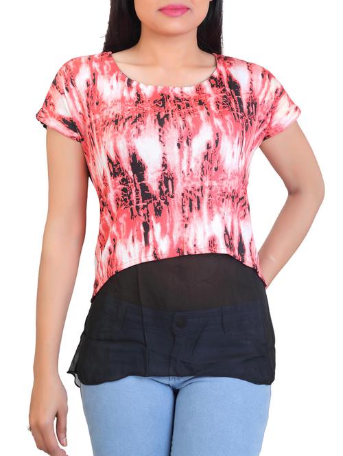 red cotton regular top - 12361056 - Very Small Image - 1