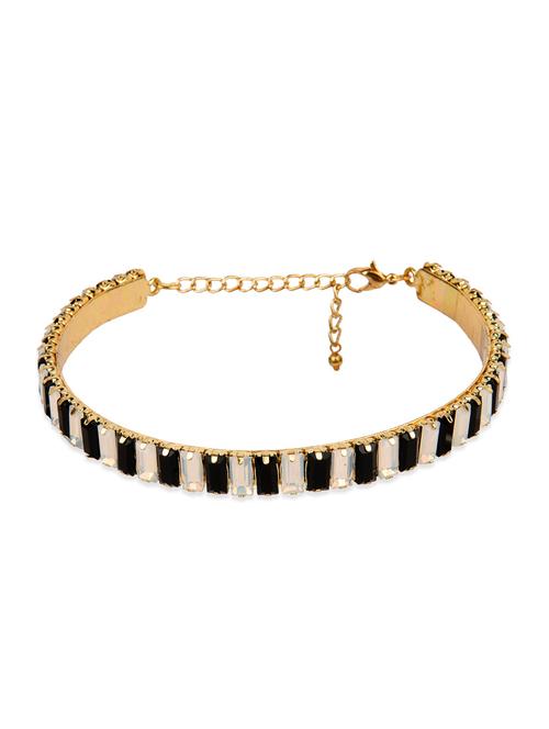 gold crystal embellished choker - 12369547 - Very Small Image - 1