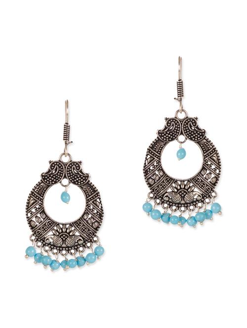 blue metal drop earring - 12371244 - Very Small Image - 1