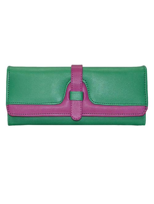 green leatherette clutch - 12371286 - Very Small Image - 1