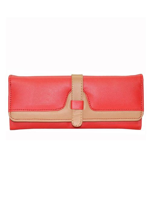 red leatherette clutch - 12371305 - Very Small Image - 1