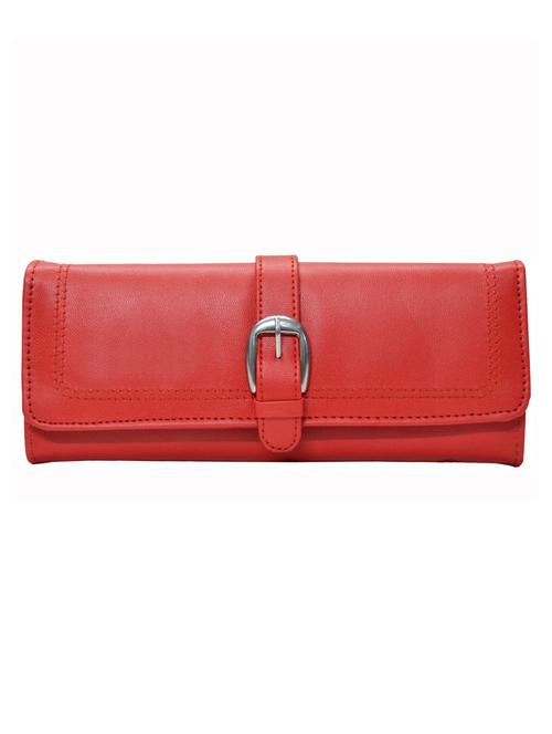 red leatherette clutch - 12371319 - Very Small Image - 1