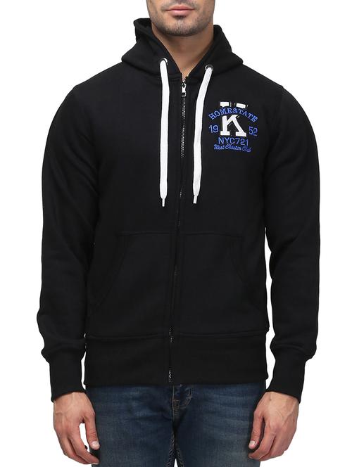 black cotton sweatshirt - 12374894 - Very Small Image - 1