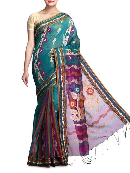multi color art silk viscose saree - 1237773 - Very Small Image - 1